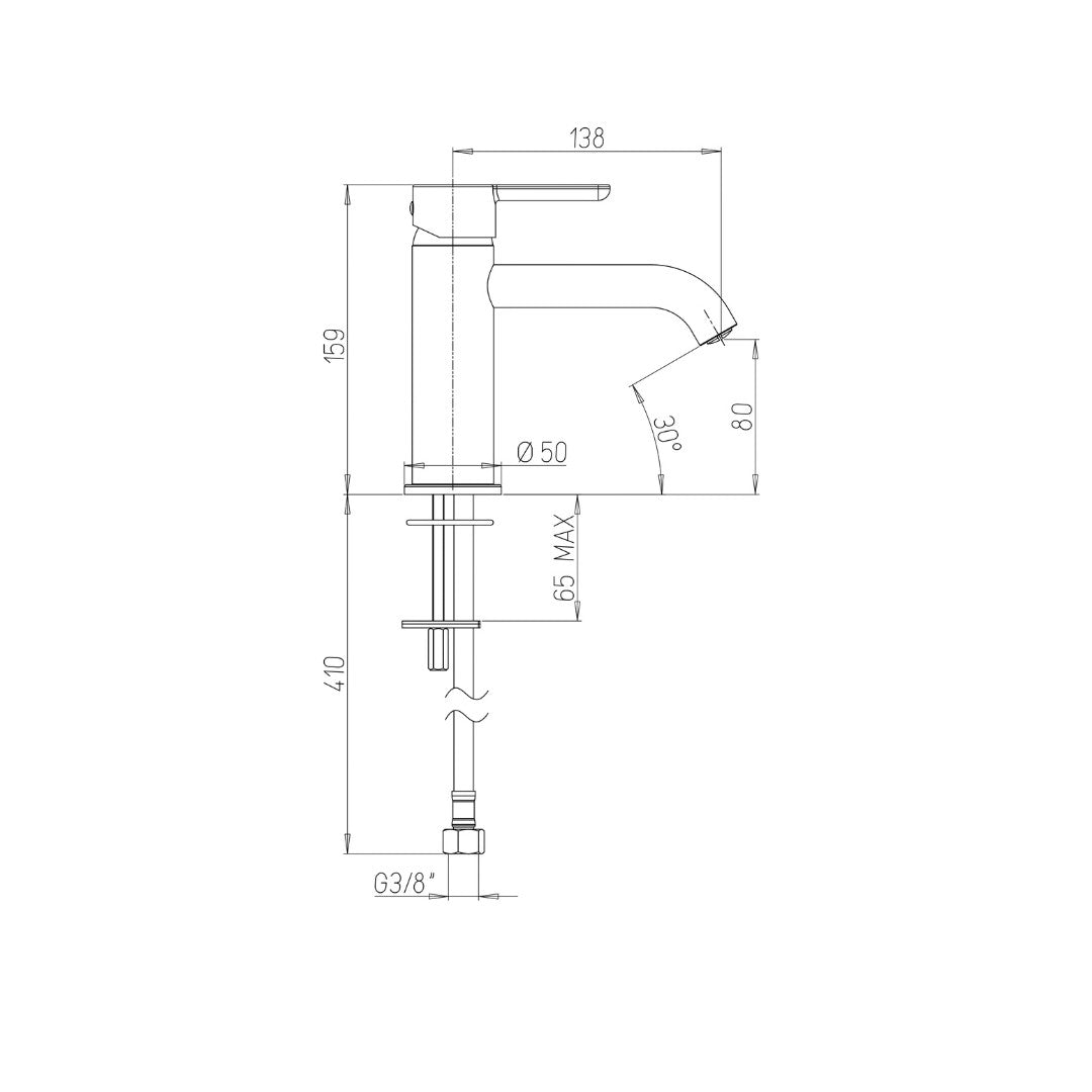 Miscelatore Lavabo | Jacuzzi Rubinetteria Sunset | 0SU00086JA01